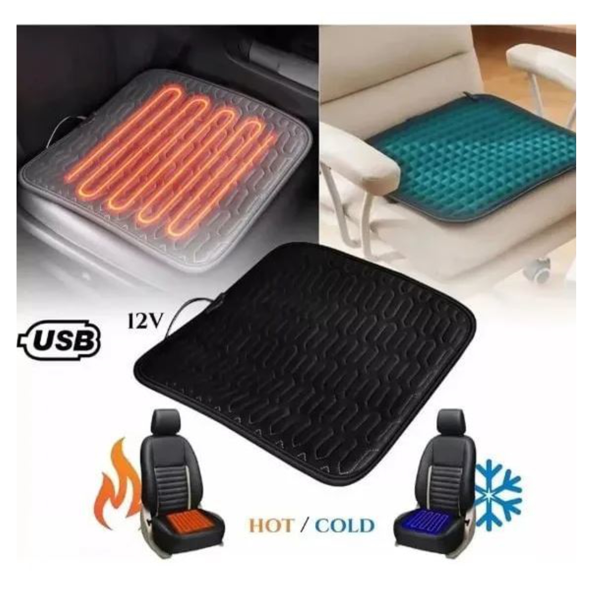 Miniatura 5 de Cojin De Asiento Calefaccion Frio Calor